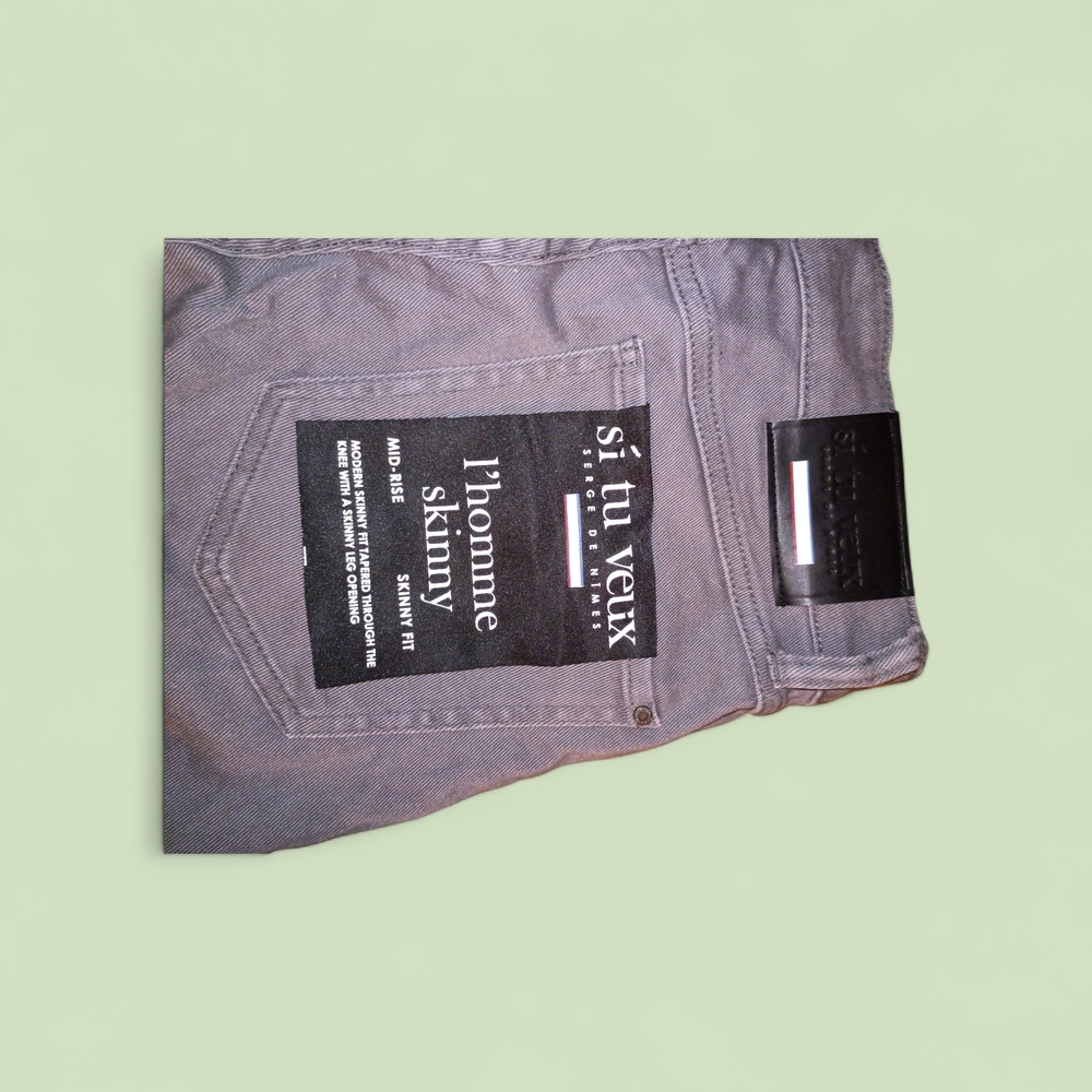 Men's Charcoal Skinny Jeans